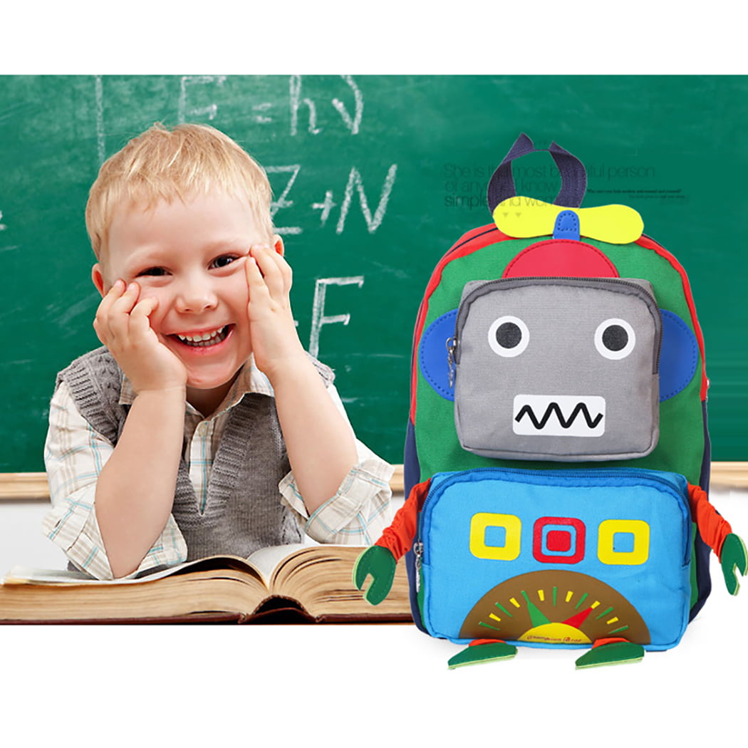 Robot children's school bag baby anti-lost backpack cute travel backpack -  AliExpress