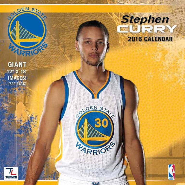Turner Golden State Warriors Steph Curry 2016 12" x 12" Player Wall Calendar  - Walmart.com