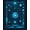 Blue, Pattern 1, variant on ODIKA 4' x 6' Machine Washable Non-Slip Area Rug, Cyberpunk Cube High Traffic Rug, Purple, 141603