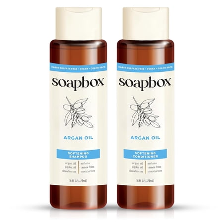 Soapbox Shampoo & Conditioner Kit  Argan Oil  16 Fl Oz  Combo