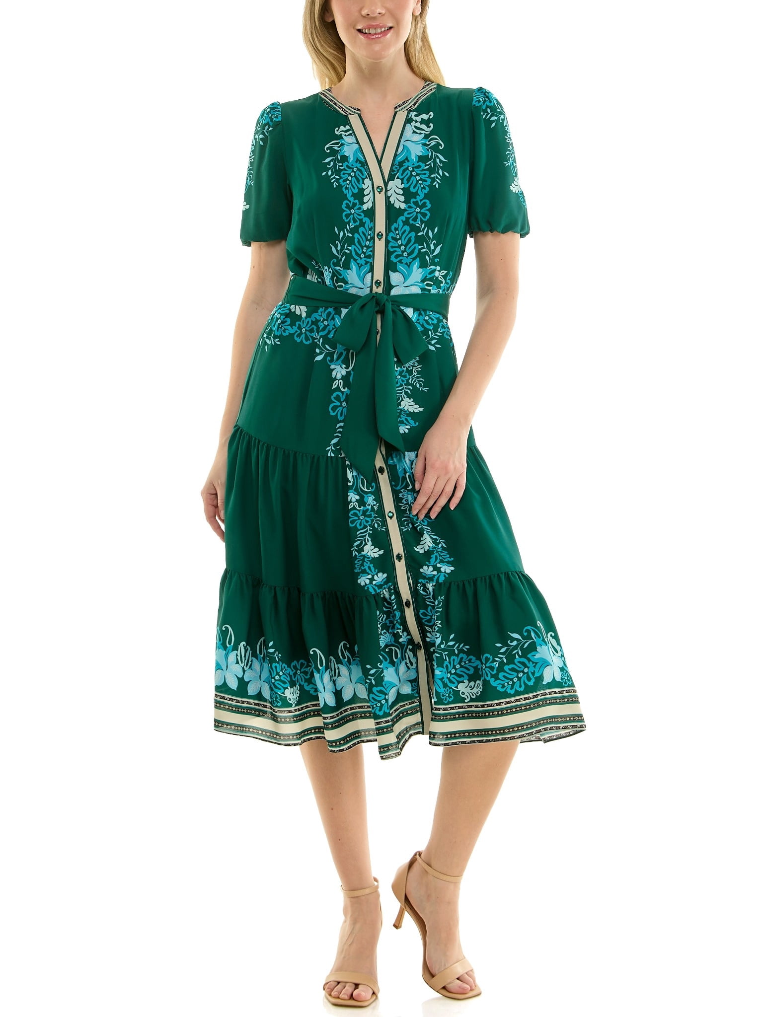 Nanette Nanette Lepore Womens Tie Waist Shirtdress