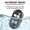 thumbnail image 3 of 4pcs Wireless LED Strobe Lights Car Decor Atmosphere Light, 8 Colors Rechargeable Led Lights LED Warning Light, 3 of 5