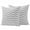 Gray White, variant on Geometric Turquoise Ombre Outdoor Pillow Covers 20x12 Set of 2,Waterproof Patio Throw Pillowcase Protectors,Modern Gradient White Ocean Striped Lumbar Decorative Pillow Shams Cushion Covers for Couch