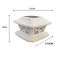 thumbnail image 2 of 2 Pack Solar Fence Post Lamp Post Head Light Garden Light Post Light, 2 of 5