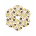 thumbnail image 7 of 13 Inch Round Placemats Set of 6, Yellow Ombre Spring Floral Non Slip Heat Insulation PP Table Mats, Summer Botanical Flowers Washable Place Mats for Kitchen Dining Party Table Decor, 7 of 7