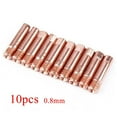 thumbnail image 1 of Mb15Ak Welding Contact for Tips 0.6 - 1.2Mm Mig Welder Torch Consumables M6 X 10Pcs 0.8Mm, 1 of 9