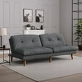Homall Convertible Futon Sofa Bed, Adjustable Lounge, Dark Gray