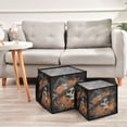 thumbnail image 6 of Home Organizer Foldable Fabric Storage Bin With Handle Skull Pumpkins, 6 of 7