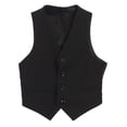 thumbnail image 3 of Boltini Italy Kids Formal Boys Suit Set - 5PC- Jacket, Shirt, Tie, Vest, Pants (Black, 16), 3 of 5