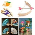 thumbnail image 3 of Kids Child Natural Multi-Color Wooden Popsicle Sticks DIY Crafts Puzzle Toy Gift, 3 of 7