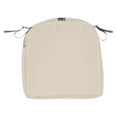 thumbnail image 3 of Classic Accessories Montlake FadeSafe Water-Resistant 18 x 18 x 2 Inch Contoured Patio Dining Seat Cushion Cover, Heather Grey, 3 of 14
