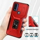 thumbnail image 2 of Funda para GANGXUN Motorola Moto G Power 2022 - Soporte metálico, Función magnética, Rojo, 2 of 5