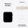thumbnail image 4 of Apple Watch SE 3 – Brand New [GPS + Cellular 40mm S/M] Smartwatch with Starlight Case with Starlight Sport Band | Fitness and Sleep Trackers, Heart Rate Monitor, Always-On Display, Water-Resistant, 4 of 9