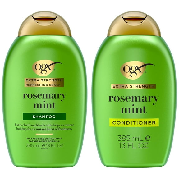 OGX Extra Strength   Rosemary Mint Shampoo   Conditioner, 13 fl. Oz, (Pack of 2)