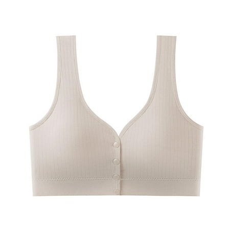 Gnurob Women s Seamless Maternity Bras for Pregnancy Front Closure Bralette No Underwire Nursing Bra for Mother Clearance Deals Coffee One Size