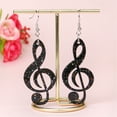 thumbnail image 7 of FENOHREFE Fashionable Cartoon Acrylic Music Note Dangle Earrings Trendy Ear Studs Handmade Jewewry for Women for Everyday Use, 7 of 7