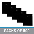 thumbnail image 6 of SSWBasics Retail Bags - Lightweight Black Merchandise Bags  15x18  Pack of 500  Plastic Gift Bags with Handles, 6 of 7