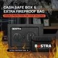 thumbnail image 4 of Bostra Fireproof Safe Box with Sensor Light, Digital Keypad, Fireproof Bag, Black, 4 of 6