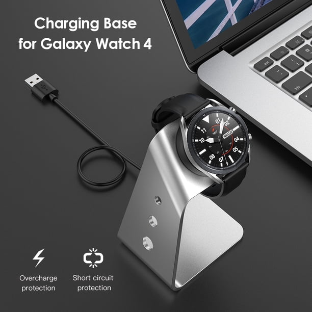 Soporte de carga para Samsung Galaxy Watch 4 Soporte de carga clásico (Plata)