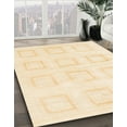 thumbnail image 3 of Ahgly Company Machine Washable Indoor Square Abstract Brown Gold Area Rugs, 3' Square, 3 of 7