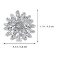 thumbnail image 2 of MasteelfCA 1 Pair Chic Rhinestone Flower Lady Shoes Clips High Heel Bride DIY Shoe Buckles, 2 of 7