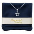 thumbnail image 3 of Collar De Estrella Mitad De Zirconias Para Mujer Plata 925 Plateado, 3 of 5