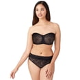 thumbnail image 2 of Sujetador Wacoal Halo de malla transparente sin tirantes negro 36D/DD, 2 of 2