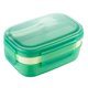 thumbnail image 1 of Fiambrera para adultos, 3 contenedores apilables para almuerzo tipo bento para adultos, diseño minimalista moderno con juego de utensilios, fiambrera a prueba de fugas para salir a cenar, trabajar,, 1 of 5