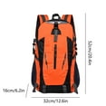 thumbnail image 3 of Hvmvliv Large Backpack for Travel Large Capacity 40L Hiking Backpack Waterproof Travel Knapsack Climbing Outdoor Sackpack Orange, 3 of 6