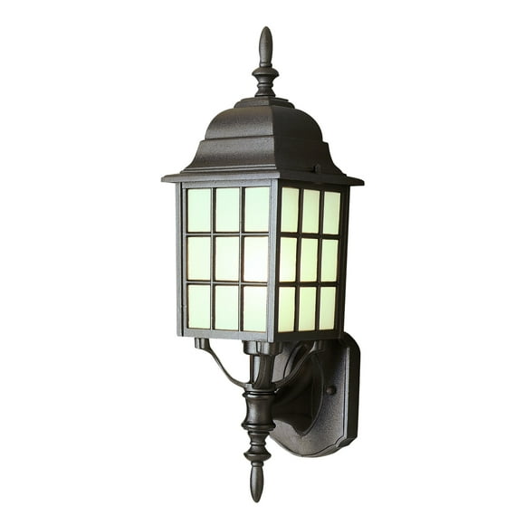 Trans Globe Lighting 4420 BK Traditional One Wall Lantern Outdoor-Post-Lights, 19-1/2-Inch, Black