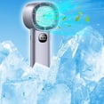 thumbnail image 2 of Ohufall Rechargeable Handheld Mini Fan USB Powered Silent Powerful Small Cooling Fan For Travel And Office, 2 of 5