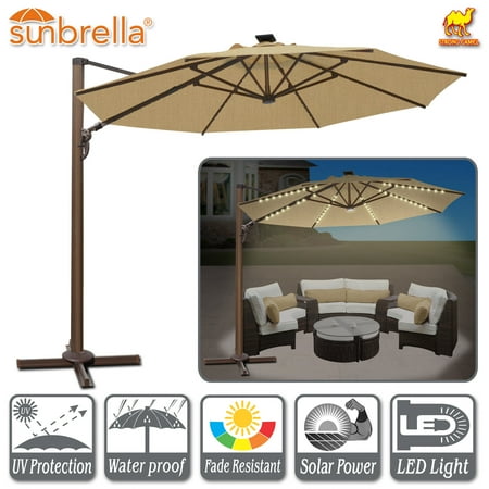 Strong Camel 11 5 Deluxe Anti Wind Cantilever Roma Umbrella Hanging Strong Camel 11 5 Deluxe Anti Wind Cantilever Roma Umbrella Hanging Offset Solar Uv50 Tilt 360 C Rotation Patio Heavyduty Outdoor Sunshade