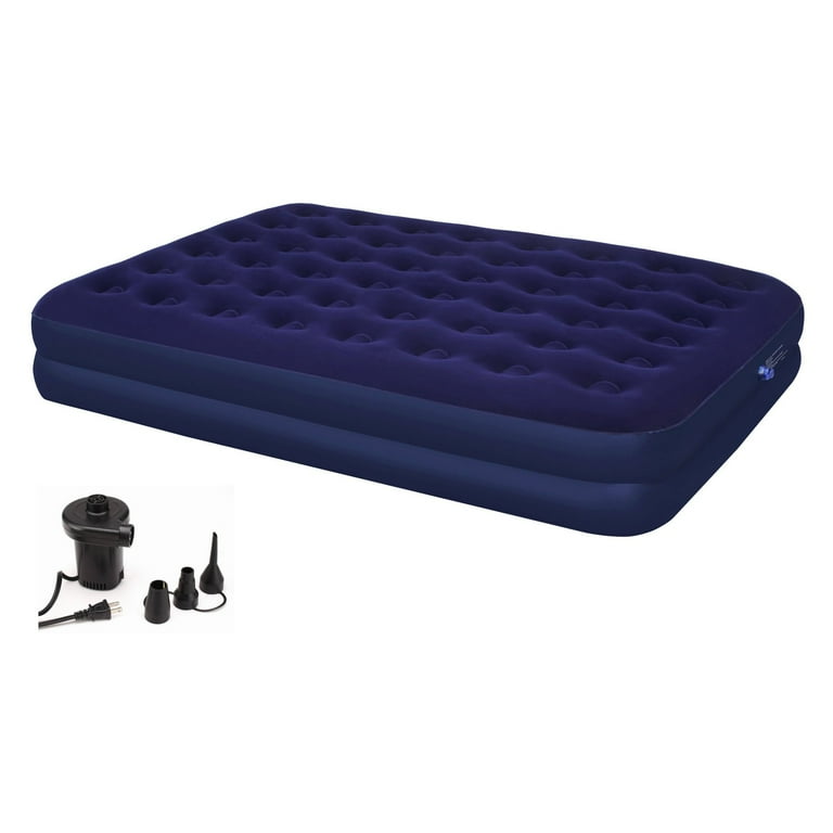 Tesco double airbed with electric pump cheap