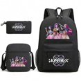 thumbnail image 1 of Demon Hunters Backpack Students Schoolbag Pencil Case Shoulder Bag Three-piece Set, 1 of 5