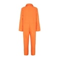 thumbnail image 6 of Youmylove Adult Orange Prisoner Jumpsuit Jail Inmate Male Prisoner Stage Show Party Fashion Gothic Vintage Hallowmas, 6 of 8