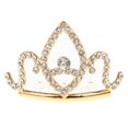thumbnail image 2 of para Niñas Bebés con Accesorios para El Cabello de Princesa para Niñas Oro Yotijar Princesa Tiara Crown con peine, 2 of 10