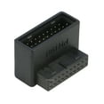 thumbnail image 6 of RIITOP Right Angled USB 3.0 20 pin Male to Female Extension Adapter Converter, Desktop Motherboard 90 Degree Angled USB 3.0 19 Pin Internal Header -Black [2Pack], 6 of 7