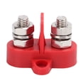 thumbnail image 1 of Poste de Distribution de Puissance Positive, Bloc de Jonction de Barre Omnibus Haute Résistance Isolé DC 48V Durable avec Entretoise pour Camion RV Boat Car Rouge, 1 of 8