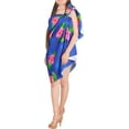 thumbnail image 5 of HAPPY BAY Women's Cover-up Beach Cover up Swimwear Wraps Vacation Swimsuit Long Coverups Beachwear Bikinis Pareos Summer Sarong One Size Han, Hibiscus, 5 of 5