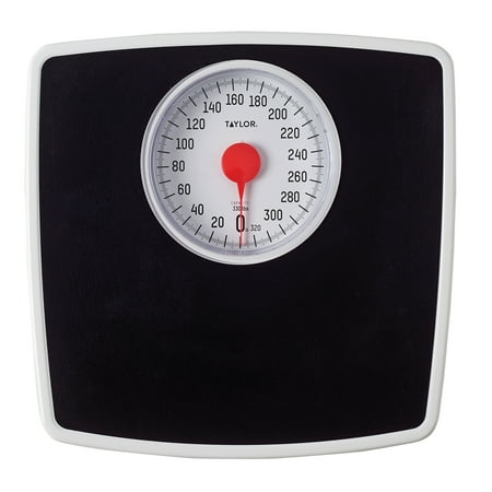 Taylor Analog Black Bathroom Scale