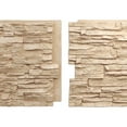 thumbnail image 4 of Ekena Millwork 45 3/4"W x 24 1/2"H x 1 1/4"D Canyon Ridge Stacked Stone, EverStone Faux Stone Siding Panel, Ocean Floor, 4 of 9