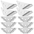 thumbnail image 1 of 10 Pcs Supports d'Angle Trapéziformes Supports d'Angle Robustes en Acier Inoxydable, 1 of 6