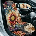 thumbnail image 2 of Binienty Dahlia Floral Car Seat Towel Cover After Gym Workout Running Swimming Boho Automotive Accessories for Girly Non-Slip Sweating Car Seat Cover Removable, 2 of 8