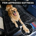 thumbnail image 3 of Backseat Pet Bed Mat Non-Slip Dog Car  Cover Scratch Chew Resistant Blanket for SUVs Trucks Sedans 23x51 Easy Clean Comfortable Travel Pad Pure Black, 3 of 7