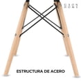 thumbnail image 2 of Set De Sillas Estilo Eames Gaon Home GN-PUEC01 Tapizadas En Vinipiel Rosa, 2 of 8