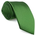 thumbnail image 4 of Solid Color Green Tie and Pocket Square Set for Men Necktie Combo Wedding Prom Party Medium 57.5", 4 of 7