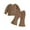 Coffee, variant on Fsqjgq Baby Girl Clothes Toddler Girls Fall Winter Bell-Bottoms Outfits Long Puff Sleeve Sweatshirt Tops and Flare Pants 2pcs Clothing Sets 2-3 Years