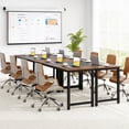 thumbnail image 2 of Costway Set of 4 63" Large Computer Desk Writing Workstation Conference Table Home Office, 2 of 8