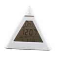 thumbnail image 1 of Rongfmy 7 Color Triangle Alarm Clock Table Clock for Gifts Kids Room Adults Heavy Sleepers, 1 of 8