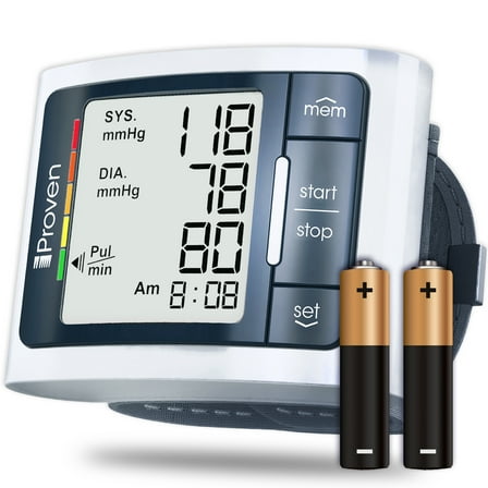 iProven Blood Pressure Monitor Wrist Cuff BP Monitor Batteries Included Bpm-337